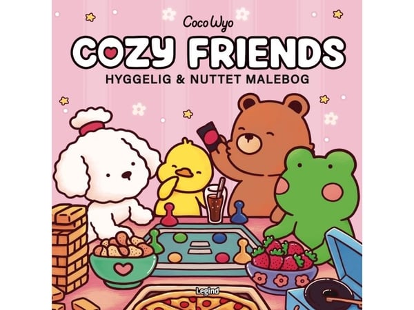 Målarbok Cozy Friends – Cozy Coloring | Coco Wyo | Kieli: Tanska