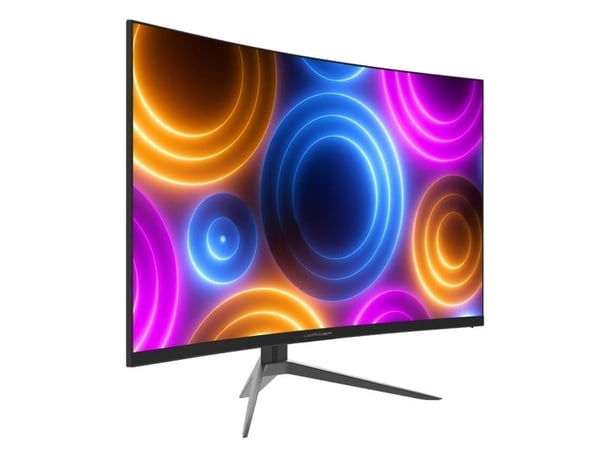 LC Power LC-M27QC - LCD-skjerm - gaming - kurvet - 27" - 2560 x 1440 QHD @ 180 Hz - 300 cd/m² - 4000:1 - 1 ms - 2xHDMI, 2xDisplayPort - svart