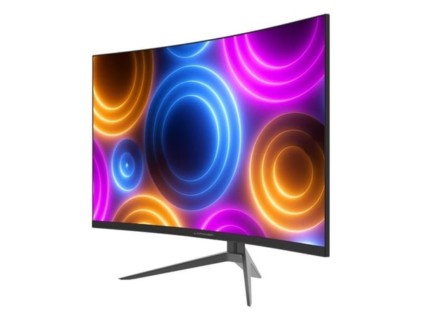 LC Power LC-M27QC - LCD-skjerm - gaming - kurvet - 27" - 2560 x 1440 QHD @ 180 Hz - 300 cd/m² - 4000:1 - 1 ms - 2xHDMI, 2xDisplayPort - svart