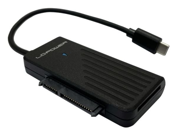 LC-Power LC-ADA-USB-SATA-NVME, USB Type-C, SATA, Hankjønn, Svart, 10 Gbit/s, 2 A