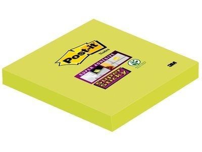 3M 6546SA, firkant, Limefarget, Papir, 76 mm, 76 mm, 90 ark