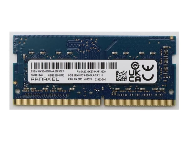 Ramaxel - DDR4 - modul - 8 GB - SO DIMM 260-pin - 3200 MT/s / PC4-25600 - FRU
