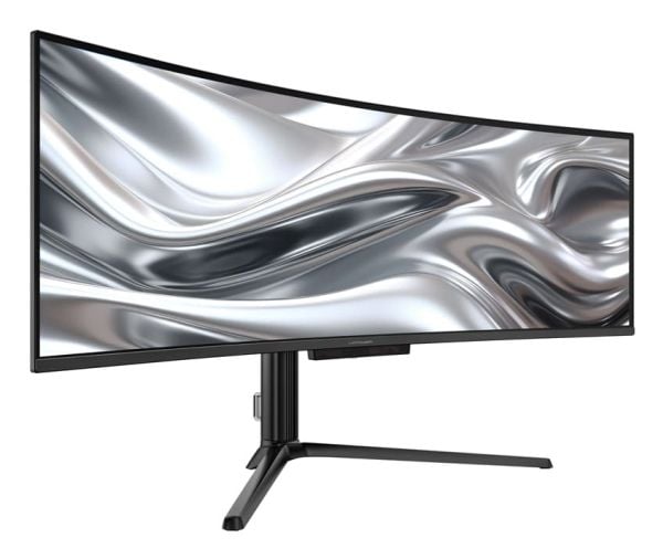 LC Power LC-M49QCO - LCD-skjerm - kurvet - 49" - 5120 x 1440 Dual Quad HD @ 144 Hz - 1000 cd/m² - 0.03 ms - 2xHDMI, DisplayPort - høyttalere - svart