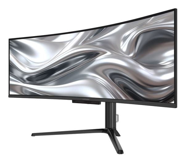 LC Power LC-M49QCO - LCD-skjerm - kurvet - 49" - 5120 x 1440 Dual Quad HD @ 144 Hz - 1000 cd/m² - 0.03 ms - 2xHDMI, DisplayPort - høyttalere - svart