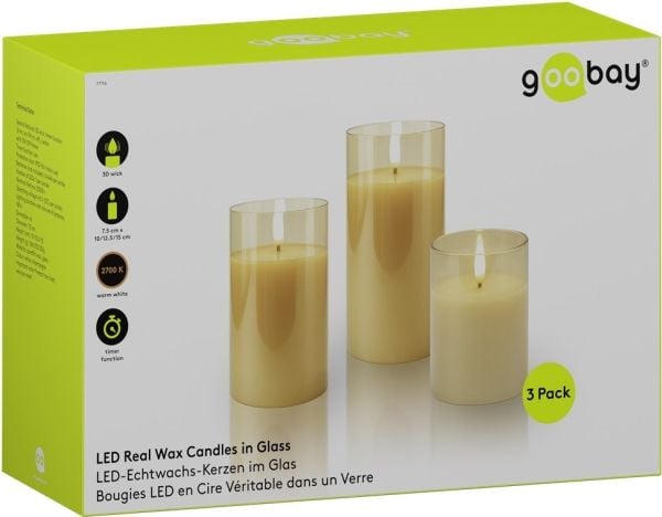 Goobay 77756, Figur, Gull, Gjennomsiktig, Stearinlys, LED, 0,06 W, 6 lm