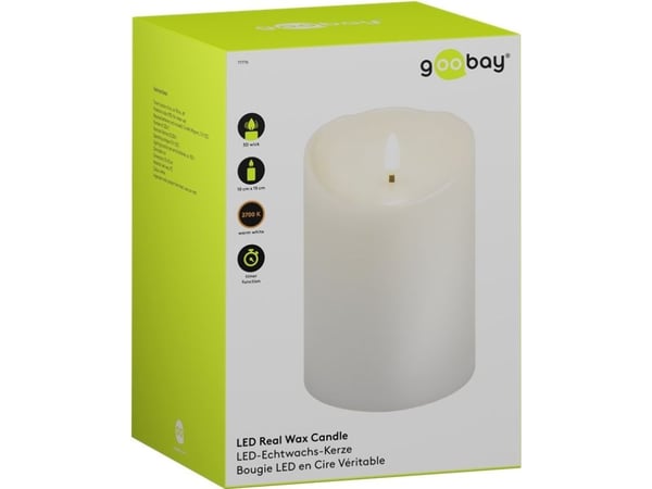 Goobay 77776, Ljusdekoration, figur, Vit, Polykarbonat, Glas, IP20, Kronljuslampa, LED