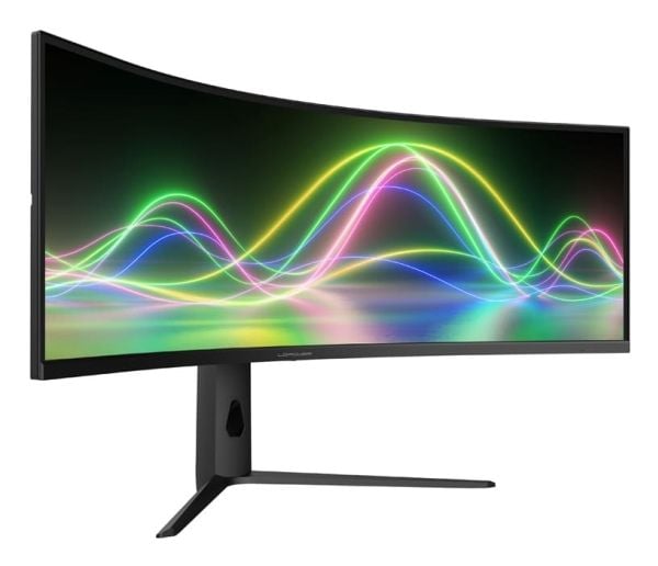LC Power LC-M49QCK - LED-skjerm - kurvet - 49" - 5120 x 1440 Dual Quad HD @ 120 Hz - VA - 300 cd/m² - 3000:1 - 3 ms - 2xHDMI, DisplayPort - svart