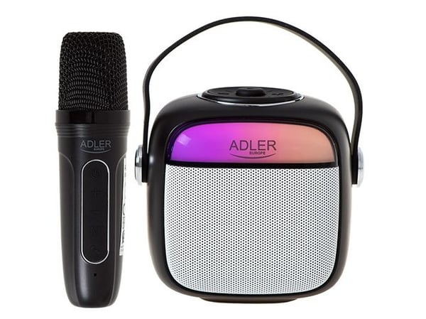 Adler AD 1199B, Trådløs, Bærbar monohøyttaler, Sort, Grå, Knapper, MP3-spiller, Innebygd batteri