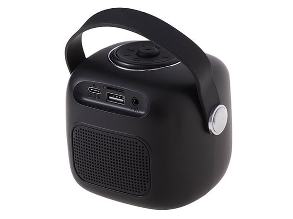 Adler AD 1199B, Trådløs, Bærbar monohøyttaler, Sort, Grå, Knapper, MP3-spiller, Innebygd batteri
