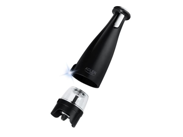 Adler | Elektrisk salt- og pepperkvern | AD 4449b | Kvern | 7 W| Karosserimateriale ABS-plast | Litium | Kverner med keramiske kverner; Lade lys; A...