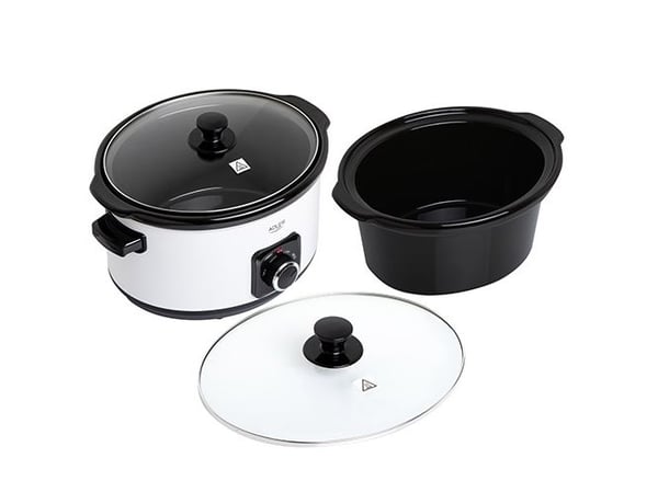 Adler AD 6413W, 5,8 l, Hvit, Svart, Rotasjon, 10 person(er), 85 °C, 100 °C