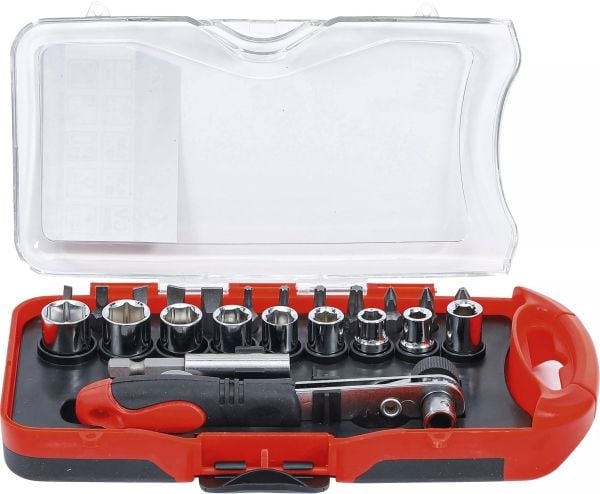 BGS technic Bit / Socket Set, Kromvanadiumstål, 380 mm, 380 g