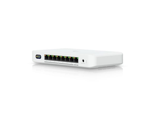 Ubiquiti UniFi Device Bridge Switch - Switch - Administrerad - 1 x 10GBase-T (PoE+) + 7 x 2.5GBase-T (PoE+) - skrivbordsmodell, väggmonterbar - PoE...