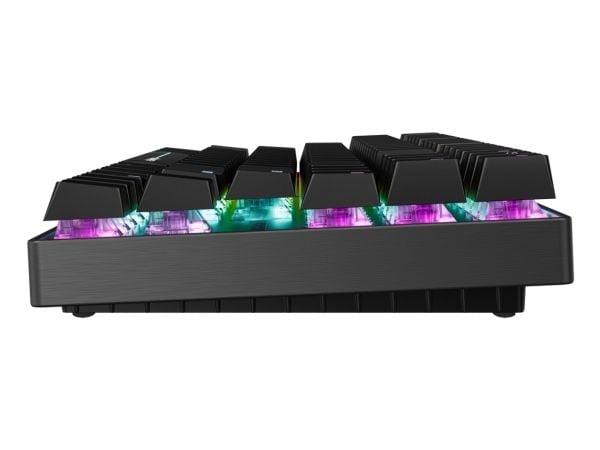 CHERRY MX 8.2 Pro TMR Wireless, Ledning & Trådløs, USB + RF Wireless + Bluetooth, Magnetic-mechanical key switch, QWERTY, RGB LED, Svart