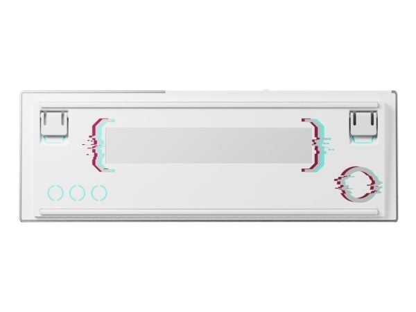 CHERRY MX 8.2 Pro TMR Wireless, Ledning & Trådløs, USB + RF Wireless + Bluetooth, Magnetic-mechanical key switch, QWERTY, RGB LED, Sølv, Hvit
