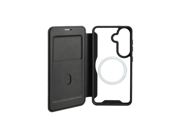 4smarts 541778, Flip case, Samsung, Galaxy S26, 16 cm (6.3"), Svart, Gjennomsiktig