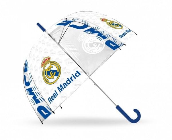 Gjennomsiktig automatisk paraply 46cm Real Madrid RM00018 Kids Euroswan