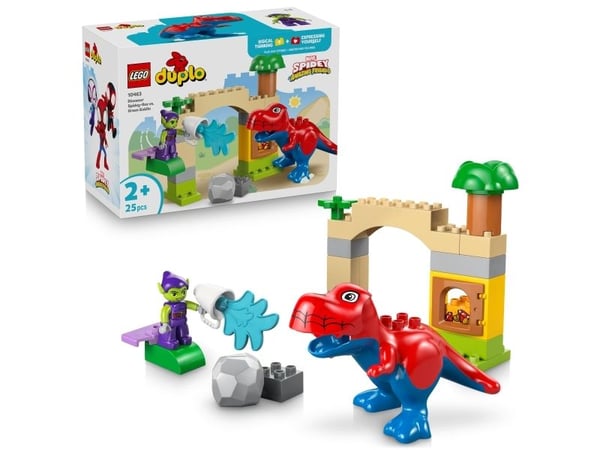 LEGO DUPLO Disney TM 10463 Dinosauren Spidey-Rex mot Green Goblin