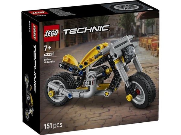 LEGO Technic 42225 Gul motorsykkel