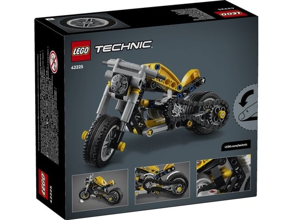 LEGO Technic 42225 Gul motorsykkel