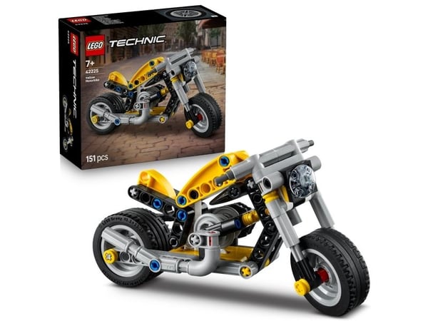 LEGO Technic 42225 Gul motorsykkel