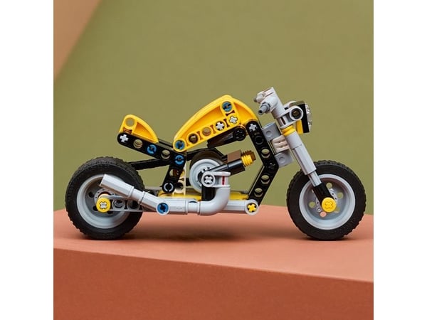 LEGO Technic 42225 Gul motorsykkel