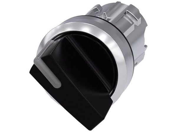 Siemens 3SU10522BC100AA0 3SU1052-2BC10-0AA0 Kääntökytkin Kiinnityslaite Musta 1 x 45° 1 kpl 1 kpl