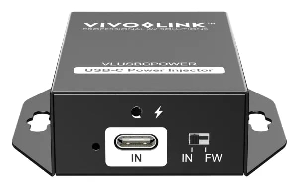 VivoLink - Power injector - 140 Watt - utgångskontakter: 1 - svart