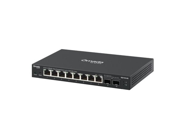 TP-Link ES210X-M2, Håndtert, 2.5G Ethernet (100/1000/2500), Rack-montering, Skrivebords-/veggmontering