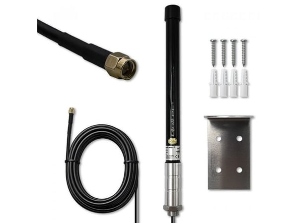 Qoltec - Antenne - mobiltelefon, IoT - 15 dBi - rundtstrålende - ekstern montering, stangmontering