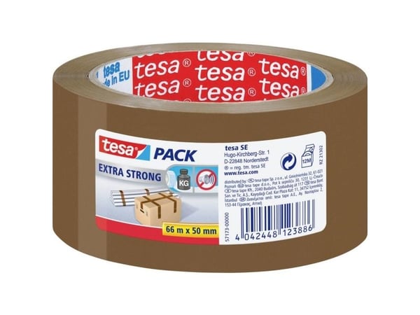 TESA 57173-00000-03, 66 m, Ruskea, Vahva, 50 mm, 1 kpl
