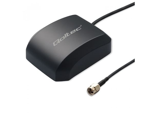 Qoltec - Antenne - navigasjon - 28 dBi - rundtstrålende - dashbord, magnetmonterbar, utendørs