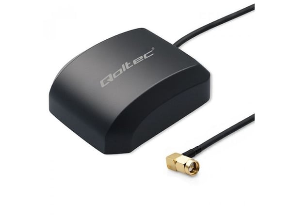 Qoltec - Antenne - navigasjon - 28 dBi - rundtstrålende - dashbord, magnetmonterbar, utendørs