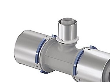 Uponor S-Press reducerande T-stycke PPSU 63-40-63
