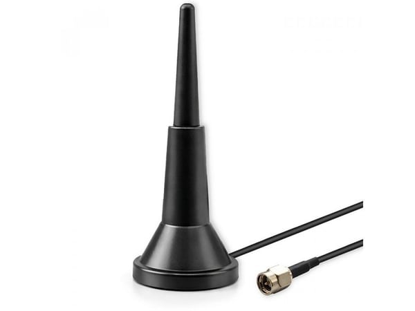 Qoltec 4G LTE -antenni magneettisella jalustalla| 5dBi | suuntaamaton | sisätiloissa | 600-2700 MHz | SMA | 3m | 3m
