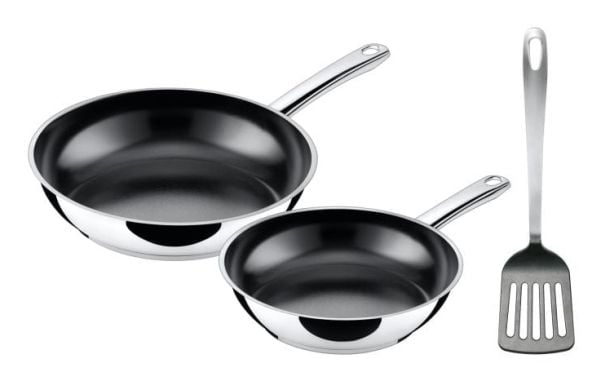 WMF 32.0101.0267, Rund, Universalgryte, Svart, Rustfritt stål, Keramikk, 250 °C, Rustfritt stål