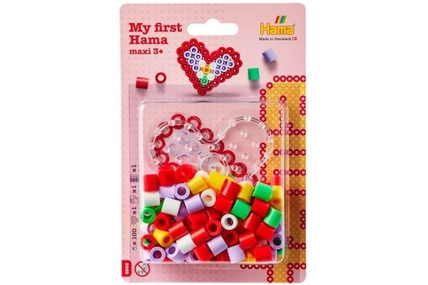 Hama maxi perler & plater hjerte, liten blister