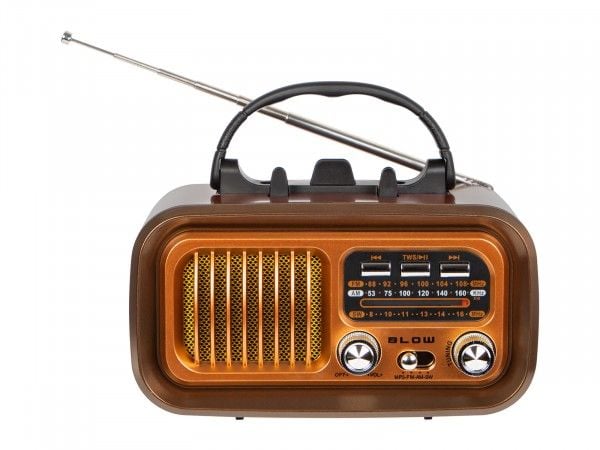 77-555# bærbar analog radio AM/FM BT blow RA16 solcelle