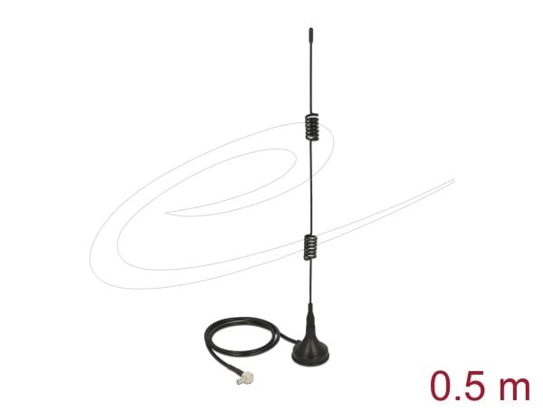 Delock - Antenne - Smart Home - 3 dBi - rundtstrålende - innendørs - svart