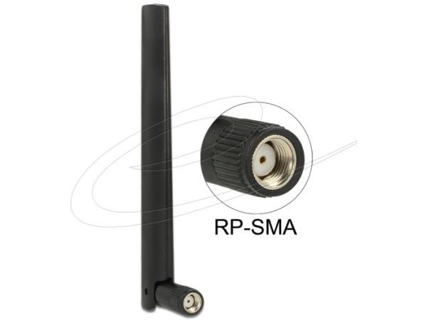 Delock - Antenne - Smart Home - 4.3 dBi - rundtstrålende - svart