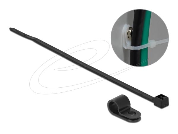Delock - Kabelbinder - 25 cm - svart