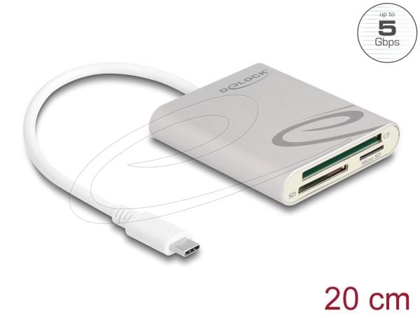 Delock - Kortleser (Multiformat) - USB-C
