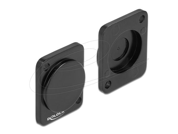 Delock D-Type cover - Outlet cover - svart