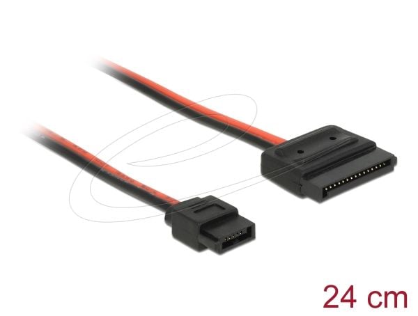 Delock - Strømkabel - SATA strøm (R) til Slimline SATA strøm (R) - 24 cm