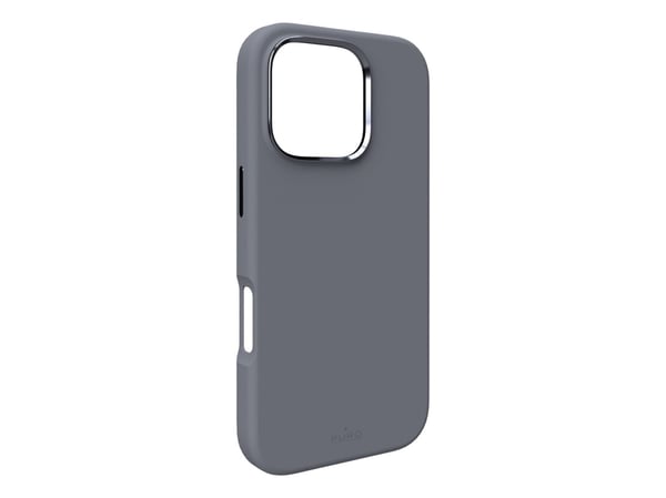 Puro Icon Mag Mag Pro MagSafe silikonikotelo iPhone 16 Pro - tummanharmaa