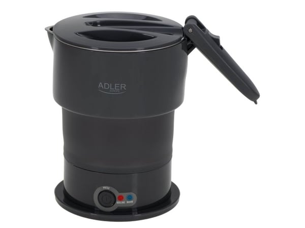 Adler Silicon Reisekjele | 1377 e.Kr. | Reisekjele | 600W | 0,6L | Silisium | Grå