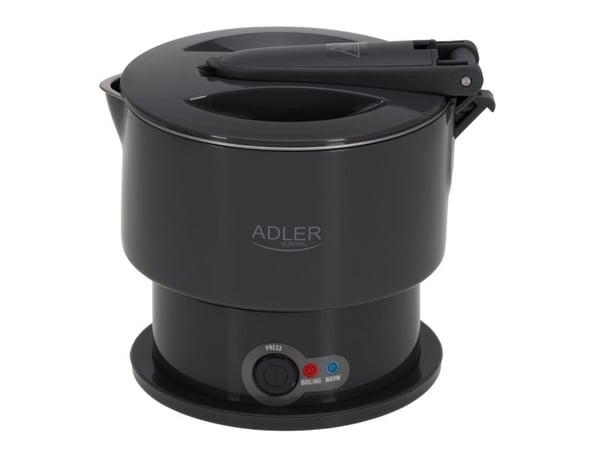 Adler Silicon Reisekjele | 1377 e.Kr. | Reisekjele | 600W | 0,6L | Silisium | Grå