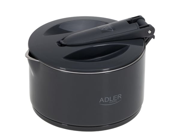 Adler Silicon Reisekjele | 1377 e.Kr. | Reisekjele | 600W | 0,6L | Silisium | Grå