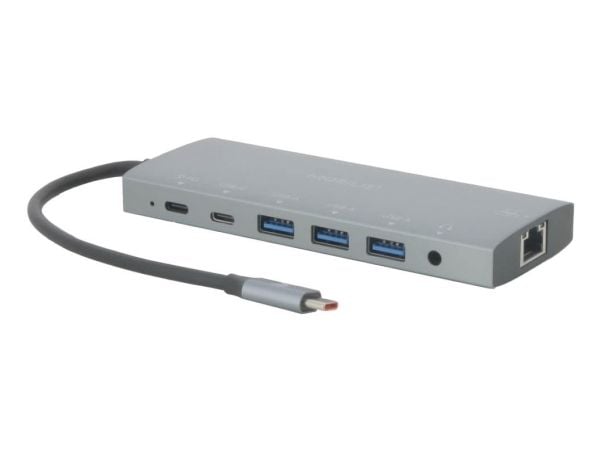 Mobilis - Dokkingstasjon - for bærbar, smarttelefon - USB-C 3.1 - HDMI, 2 x DP - 1GbE