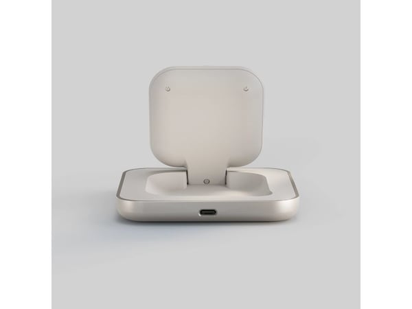 ZENS Nightstand Charger - Trådløst ladestativ - magnetisk + AC-strømadapter - 15 watt - hvit